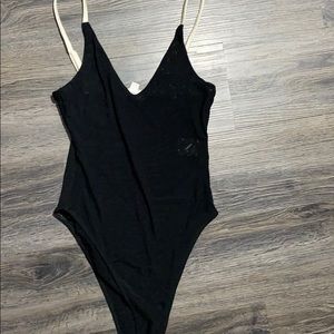 Black Mesh Bodysuit
